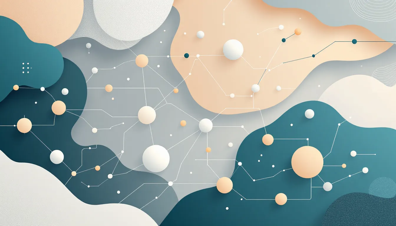 Ilustración conceptual de optimización de contenido para motores de búsqueda con inteligencia artificial